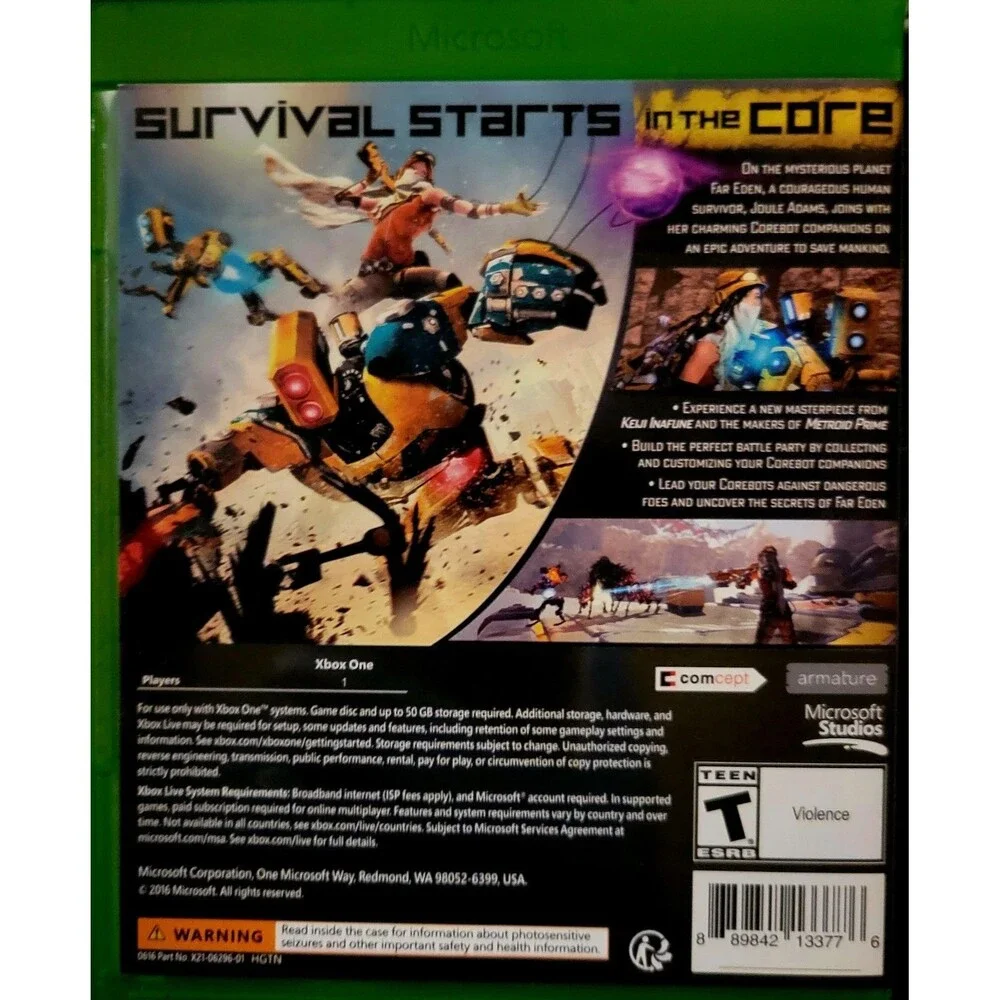 ReCore (Microsoft Xbox One, 2016) CIB/ Tested Working/ Fast Next Day Shipping